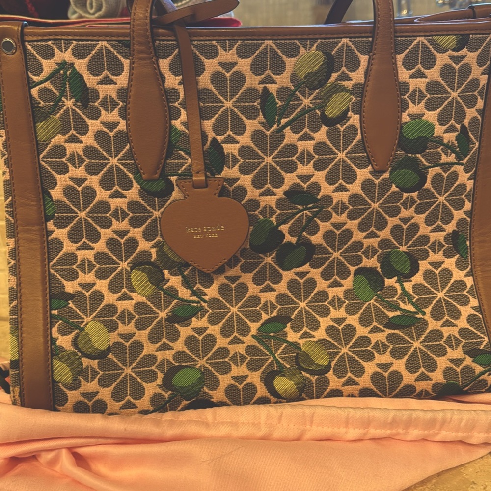 Kate Spade Olive print tote.